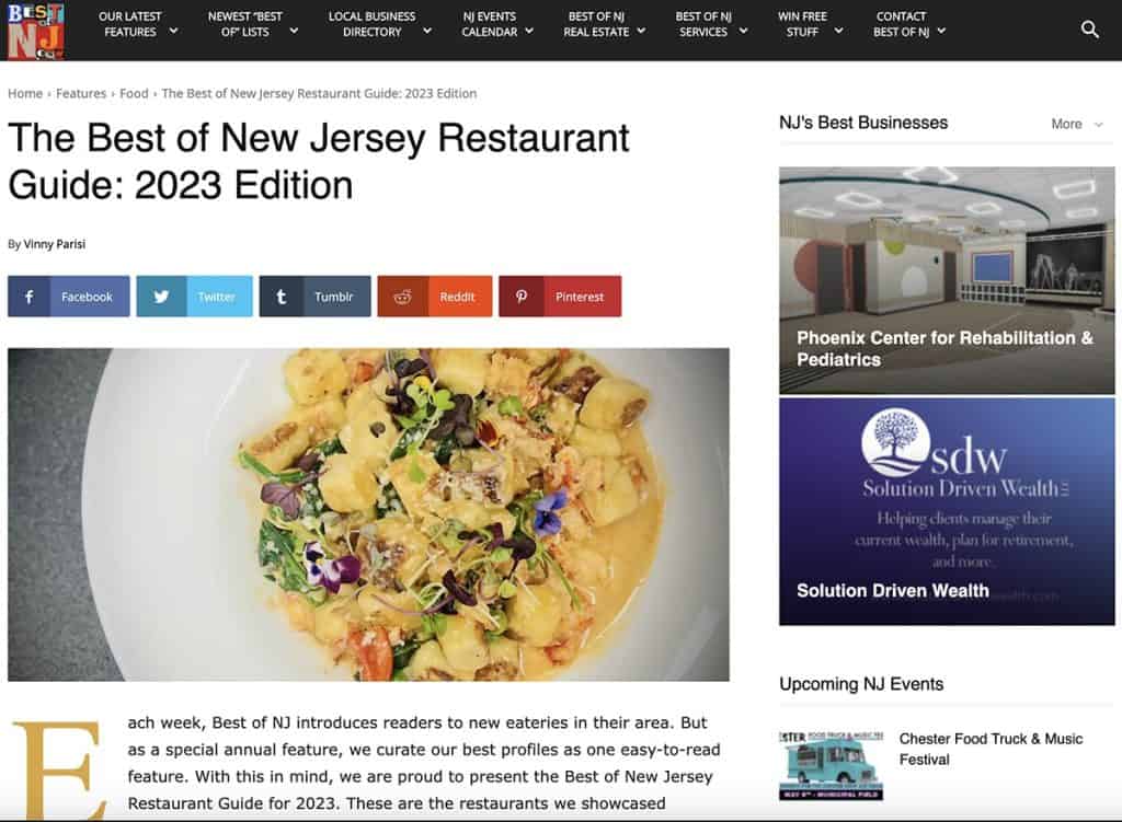 The Best of New Jersey Restaurant Guide 2023 Edition Freddy J's Bar
