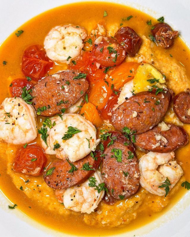 Our shrimp & grits will have you feeling comfy anytime of day.
