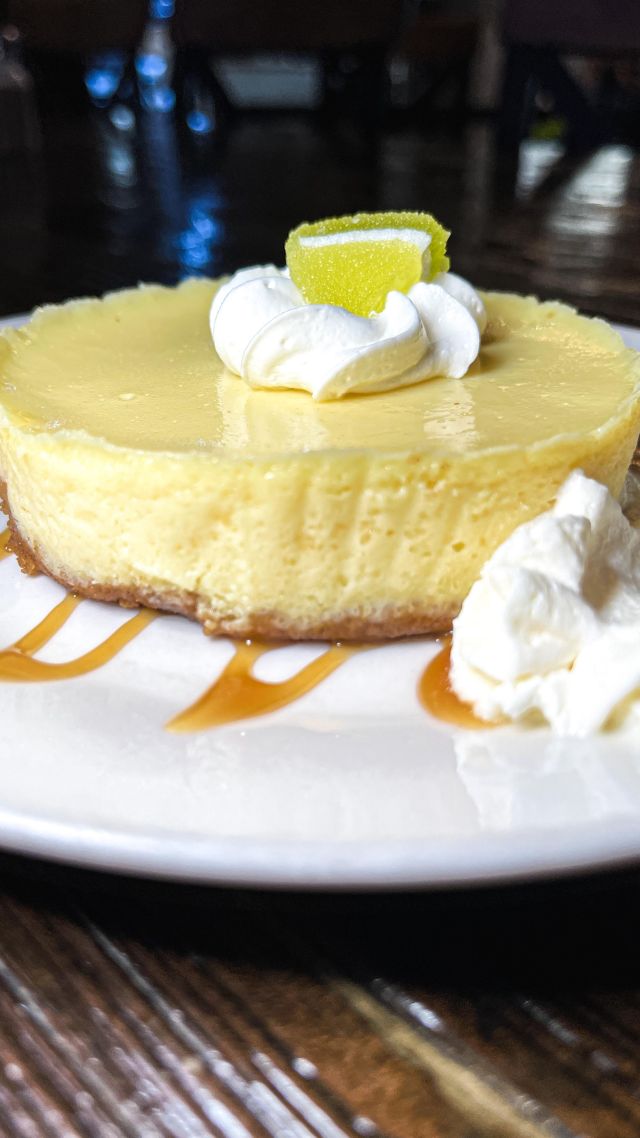 Serving up a slice of paradise at Freddy J’s Bar & Kitchen with our new limited time dessert, the Key Lime Pie! 🥧🍋🌴

Taste the magic of this tropical wonder, where sweet and tart collide in a blissful symphony. 🎶

Think Margaritaville: sandy toes, sun-kissed skin, and cool ocean breeze. 🌊

Feel the rhythm of the islands with every bite, this is not just pie…it’s an experience. 🌅🎢

Dive in, savor the moment, let the flavors take you on a journey. Life’s a beach, enjoy the waves… and the pie. 🍹🏝️🥧