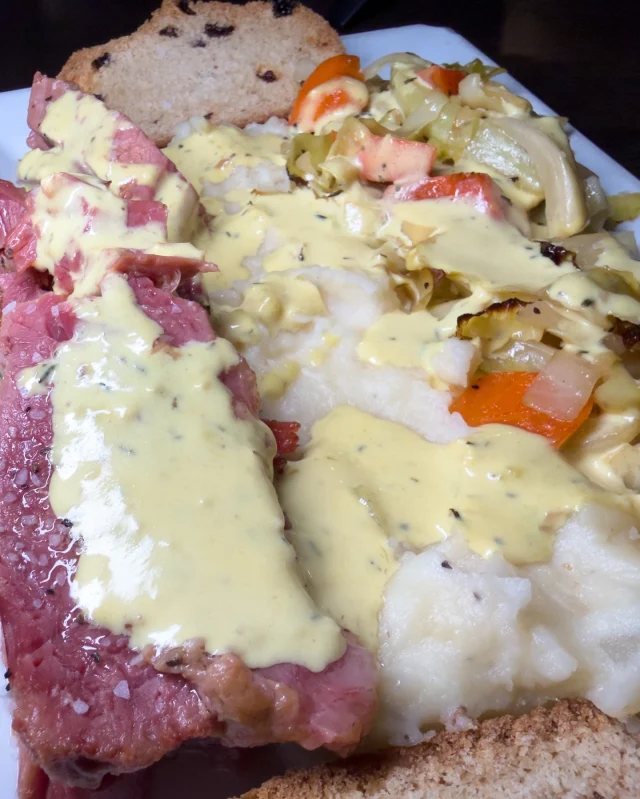 St. Paddy’s Day is almost here and we’re celebrating the right way. Our house made corned beef is on the menu starting TODAY, served up with creamy mashed potatoes, cabbage, carrots, and a Dijon mustard sauce that ties the whole thing together. It’s a limited time thing, so don’t sleep on it. Come hungry.